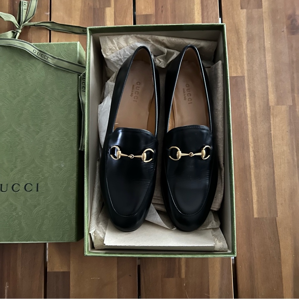 Gucci Women’s Loafers – Betis Glamour Nero Size 36.5